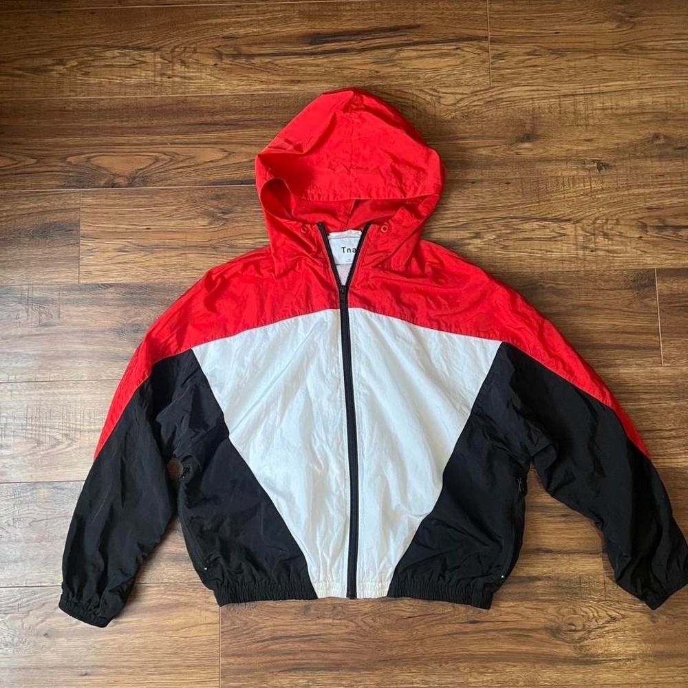 TNA Windbreaker jacket Lightweight Nylon Women XS Sporty Athleisure‎ Streetwear
